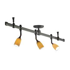 Nora Lighting Nrs29 4203bnbu 3 Light Straight Rail Track Lighting Kit Comes In White Shades But Not Pi Track Lighting Kits Track Lighting Halogen Light Bulbs
