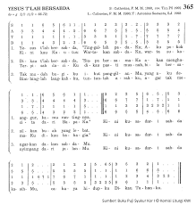 Chord Yesus T'lah Bersabda - PS. 365 - Madah Rohani - Lyric Chord Christian Song