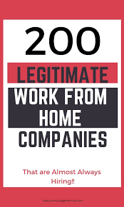 Looking For A Legitimate Work From Home Job Check Out This List Of Over 200 Companies T Work From Home Companies Legitimate Work From Home Work From Home Jobs
