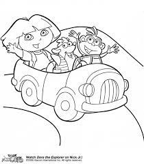 Dora En Voiture Coloriage Dora Az Coloriage Dora Coloring Coloring Pages Dora The Explorer