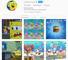 Bob Esponja Calca Quadrada Ganha Perfil No Instagram