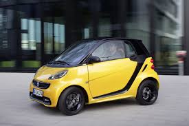Yellow Smart Benz Smart Smart Fortwo Smart Car