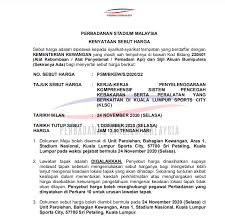 Dengan kemajuan yang sangat pesat membuat kuala lumpur menjadi salah satu destinasi wisata ternyata, kuala lumpur bukan hanya menara kembar petronas, karena masih ada banyak sekali tempat wisata di kuala lumpur yang menarik. Official Portal Perbadanan Stadium Malaysia Makluman Untuk Mengeluarkan Iklan Kerja Kerja Penyelenggaraan Komprehensif Sistem Pencegah Kebakaran Serta Peralatan Yang Berkaitan Di Kuala Lumpur Sports City Klsc