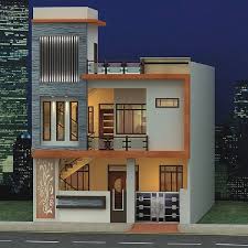 Home Front Ceiling Design With Home Depot Paint Color Combinations With Home Design Garden Courtya Small House Elevation Duplex House Design House Front Design