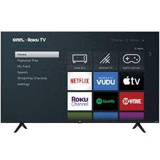 onn 100021261 65 inch roku led 4k ultra smart hdtv tv custom eyeshadow packaging
