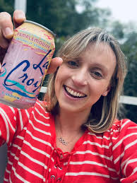 Enjoying some time outside in the sunshine with one of my favorite flavors,  Pamplemousse! 🤩 Like all LaCroix Water flavors, it has 0 calories, 0  sweeteners, 0 sodium ✨ #LiveLaCroix