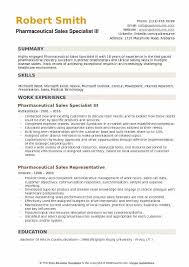 Pharmaceutical Sales Specialist Resume Samples Qwikresume