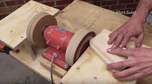 A pedestal type grinder is a similar or larger version of grinder that is mounted on a pedestal, which may be bolted to the floor. Make A Double Disc Sander From An Old Bench Grinder Brilliant Diy