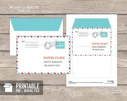 Letter from santa mr printables. Printable Letter To Santa Kit With Envelope Template My Party Design