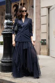 Petition For Meghan Markle To Wear A Tuxedo Blazer And Tulle Skirt To Her Next Royal Engagement Cool Street Fashion Fashion Street Style Dress
