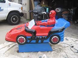 spiderman kiddie ride kiddie rides kids playing arcade room
