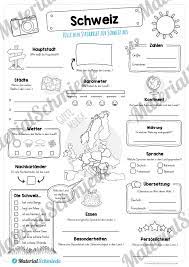 Alle vorlagen sind kindgerecht und können mit einem foto versehen werden. Steckbrief Schweiz