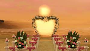 Zola.com has been visited by 10k+ users in the past month Beach Weddings At Sunset Are The Best Thesims