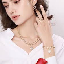 Natalie Mills Amara White Stone & Designer Shape Ladies Pendant