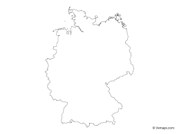 Outline Map Of Germany Free Vector Maps Germany Map Map Vector Map Outline