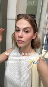 Let me know which one I should wear to the dinner party 🤍🌊☀️