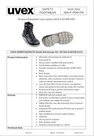 Uvex 8415 2 Quatro Gore Tex Waterproof S3 Safety Boots