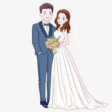 Hand Painted Wedding Bride And Groom Illustration Bride Clipart White Wedding Dress Wedding Figures Png Transparent Clipart Image And Psd File For Free Downl Couple Illustration Wedding Bride Clipart Groom Illustration