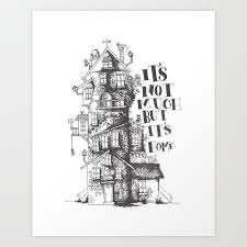 Buy A Humble Residence Art Print By Thewellkeptthing Worldwide Shipping Available At Society Harry Potter Drawings Harry Potter Tattoos Harry Potter Wallpaper