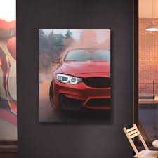 masina-bmw-rosu-tablou-printat – The Print Studio