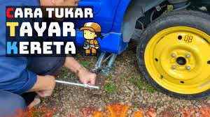 Untuk yang tidak biasa, berikut ialah cara pam angin tayar kereta. Cara Tukar Tayar Kereta How To Change Spare Tyre Youtube