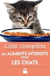 Liste Complete Des Aliments Interdits Pour Les Chats Aliments Chats Complete Des Interdits Les Lis Sante Des Chats Nourriture Chat Astuces Pour Chat
