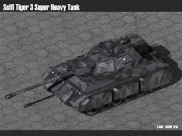 Scifi Tiger 3 Super Heavy Tank 3d Model Tanks Military Tank Sci Fi Tank