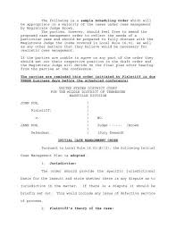 Case management is one of the most important factors in the administration of justice. Initial Case Management Order Us District Court Middle District Of
