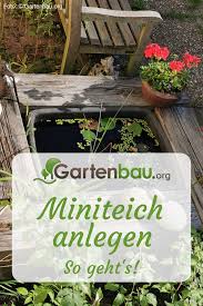 Miniteich Anlegen Was Sie Benotigen Anleitung Wie Sie Den Miniteich Richtig Anlegen Pflege Pflanzen Jetzt Auf Gart Miniteich Miniteich Anlegen Teich
