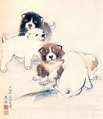 円山応挙の犬 かわいい アートのアイデア 犬 絵 犬のアート