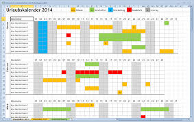 Planen sie die urlaubstage ihrer mitarbeiter. Ansprechender Excel Urlaubskalender Fur Den Arbeitsplatz It Runde
