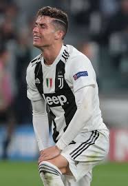 Turin Italy April 16 Cristiano Ronaldo Of Juventus Looks Dejected During The Uefa Ch Ronaldo Juventus Cristiano Ronaldo Juventus Cristiano Ronaldo Haircut