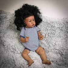 Hot Sale Lifelike Reborn Doll Cloth Body Doll High Quality Born Babies Girl Dolls Sweet Cute Crooked Doll Black White Skin Realistic Girl Doll For Children Toddler Kid Gift Walmart Com