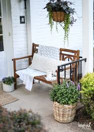 It's an outdoor living room, a place to socialize, drink a glass of iced tea, and enjoy a swing on a hot summer day. Fresh Fabulous Front Porch And Patio Ideas Ohmeohmy Blog