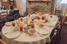 The table itself was already full with. Mrs Wilkes Dining Room Savannah That S What She Had