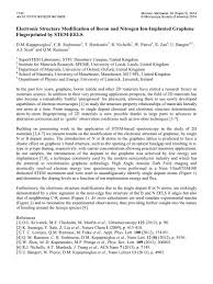 Nouns appeared very frequently as heads of structure of modification. Electronic Structure Modification Of Boron And Nitrogen Ion Implanted Graphene Fingerprinted By Stem Eels Microscopy And Microanalysis Cambridge Core