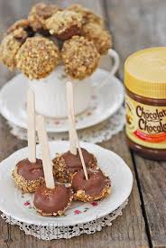 Cake Pop De Bouchee Au Beurre D Arachide Au Chocolat Beurre D Arachide Cake Pops Beurre De Cacahuete