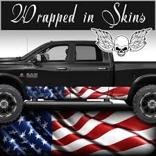 Matte Black American Flag Window Decal Ram 1500 American Flag Truck Rocker Panel Wrap Graphic Decal Wrap Kit Etsy Trucks American Flag Decal American Flag
