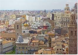 Valencia ist zwar die drittgrößte stadt spaniens. Poster Sehen Sie Auf Valencia Stadt Vom Turm Pixers Wir Leben Um Zu Verandern