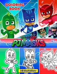 These printable pj masks coloring and sticker pages are ideal for your child's birthday party or other activities. Pj Masks Coloring Book Great Coloring Book For Kids 30 Illustrations Buy Online In Bahamas At Bahamas Desertcart Com Productid 182359221