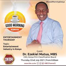 Ezekiel mutua has lost his jb and he's now jobless he can apply elsewhere. Dr Ezekiel Mutua Mbs On Twitter Join Me On Kbcchannel1 This Morning From 8 Am During The Goodmorningkenya Show As We Discuss Infokfcb S Regulatory Mandate In Kenya S Film And Entertainment Industry Clean