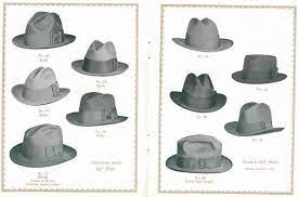 Men S Hat Brim Widths In Various Decades Hats For Men 1900s Fashion Men Early 1900s Fashion