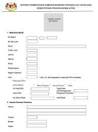 Mengapakah sistem pendaftaran atas talian ini diwujudkan? Borang Permohonan Manual Kemasukan 2020