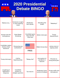 Another Presidential Debate Bingo Presidentialracememes