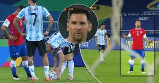 Join the discussion or compare with others! Jean Meneses Tries To Disrupt Messi S Free Kicks Twice But Leo Silences Chile Sh Talker With Well Mastered Strike