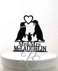 A plaque with your names and/or date can be included (its a free service). Penguin Cake Toppers Shop Penguin Cake Toppers Online