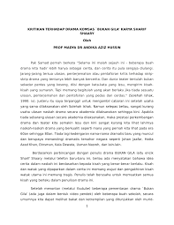 Video trailer bukan gila drama bm komsas tingkatan 5 2017 salah satu tugasan ulbs oleh cikgu bm kami, encik mohd. Pdf Kritikan Terhadap Drama Komsas Bukankomsas Bukan Gila Karya Sharif Shaary Oleh Prof Madya Dr Andika Aziz Hussin