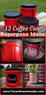 A coffee bean storage container does just that. 12 Repurpose Ideas For Coffee Cans Coffee Canisters Repurposed Canisters