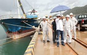 Pelabuhan adalah sebuah fasilitas di ujung samudra, sungai, atau danau untuk menerima kapal dan memindahkan barang kargo maupun penumpang ke dalamnya. Kek Galang Batang Berkembang Gubernur Apresiasi Pt Bai Pro Bintan
