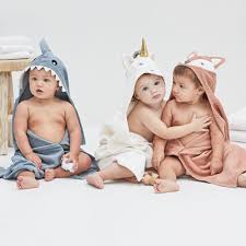 Choose from neutral colours or patterns in towels. Elegant Baby Fox Hooded Towel Stitch Sensations